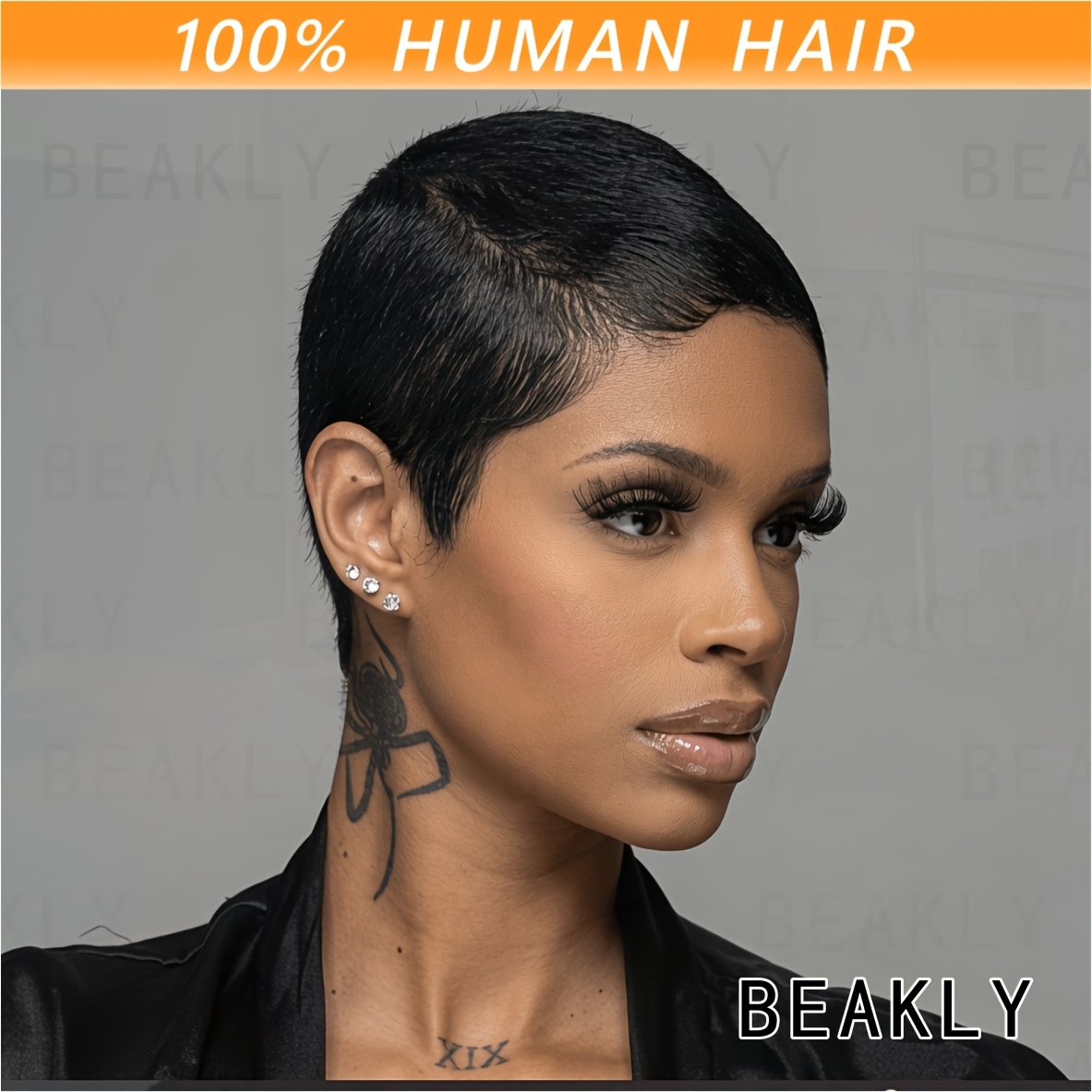 Brazilian Human Hair Wig Suitable For - Glueless Cut With Elastic Mesh , Instant Wig For , Density Hair For Daily Use, Parties, Birthdays - No Glue Application, Straight Hair For
