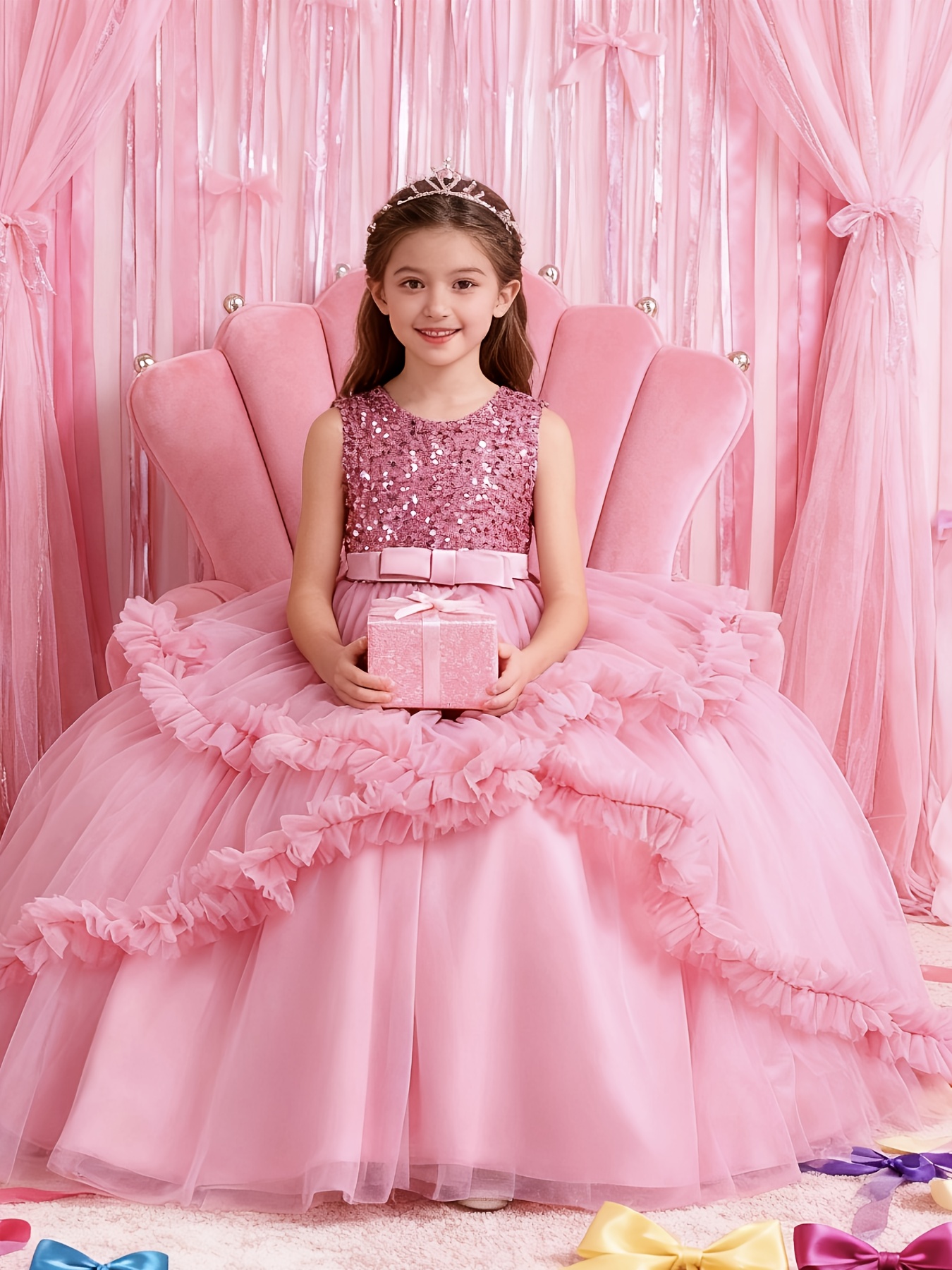 prom dresses for kids girls sold on Temu United States