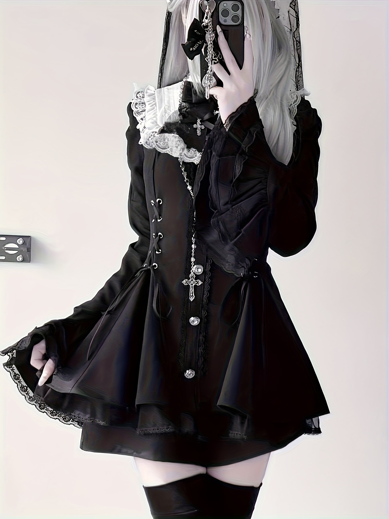 slim fit dress slacks Black Flared Mini Shirt Dress