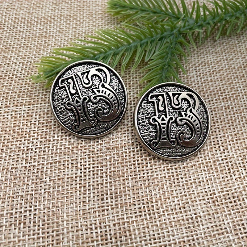 Image of Set Of 2 Handmade Diy Pattern Golden Metal Buckles, Suitable For Bags, Leather Goods, And Vintage Decorative Buckles For Clothing