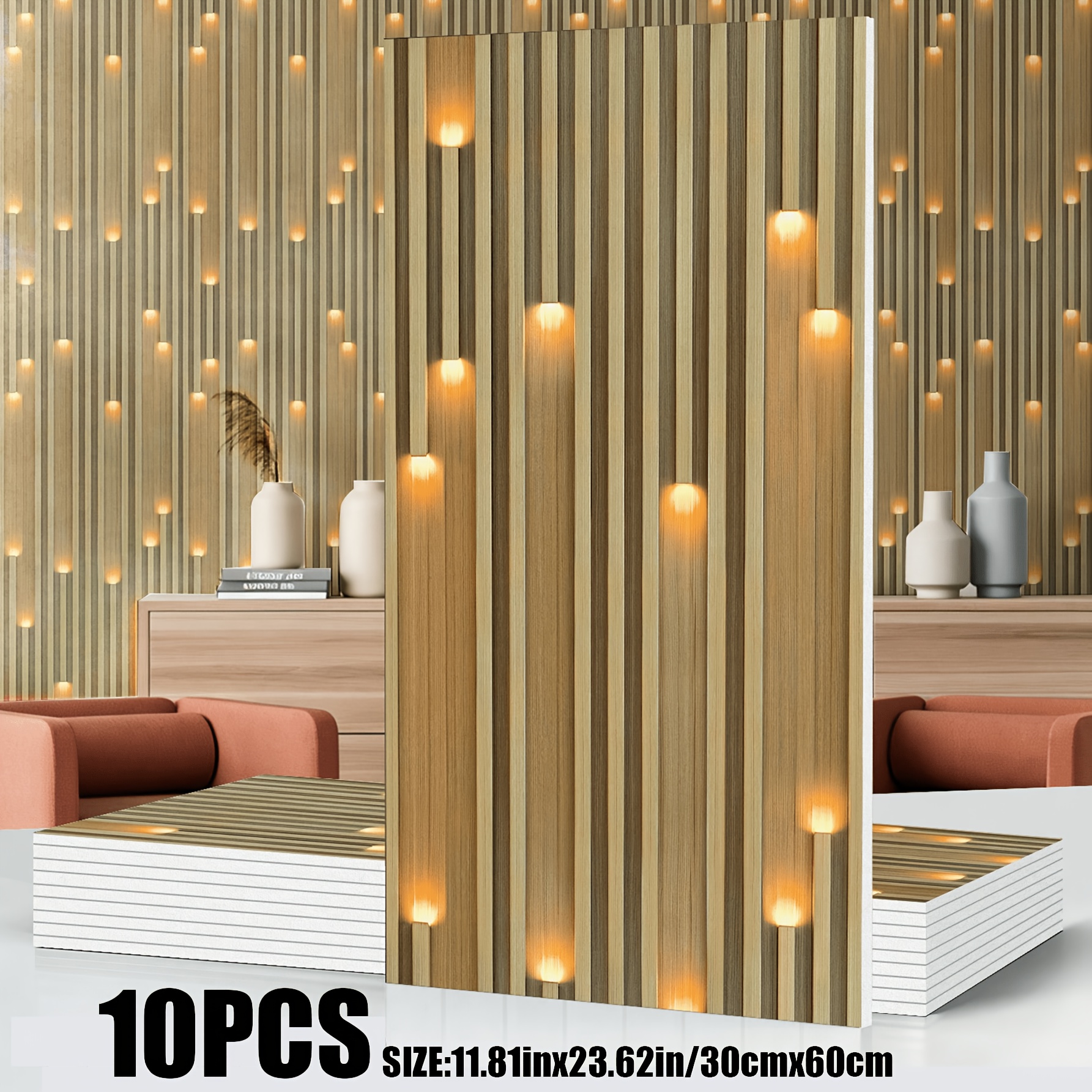 TEMU 10 Stück 3D Solide Geometrie Matte Textur Dicke Abzieh- und Aufklebe-Duschwasserdichte Fliesen Wandpaneele 30 X 60CM / 11.8 .6 Zoll Wasserdicht