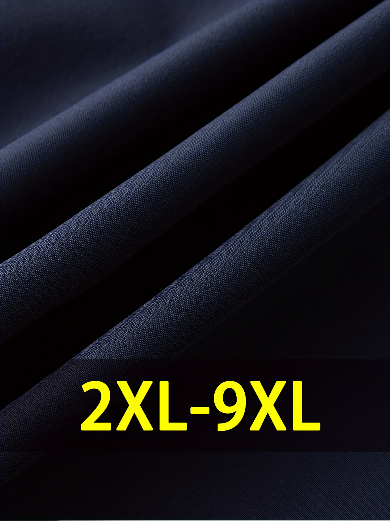 Men'S Plus Size Lightweight Summer Shorts - Stretchy, Breathable Fabric with Zipper Pockets, Casual Style, Solid Color, Sizes 2XL-9XL, PLUS SIZ