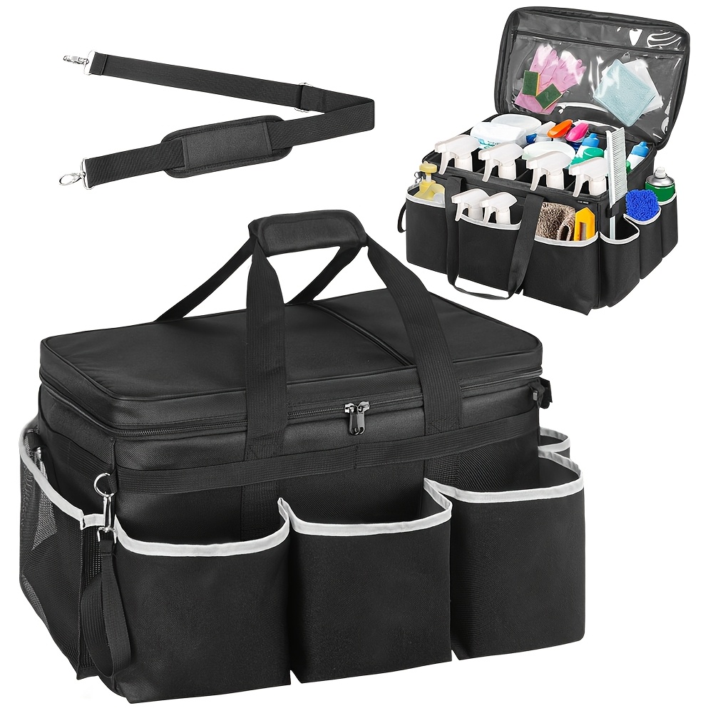 item picture multi functional cleaning storage bag for kitchen crossbody handheld cleaning bag car cleaning tool organizer