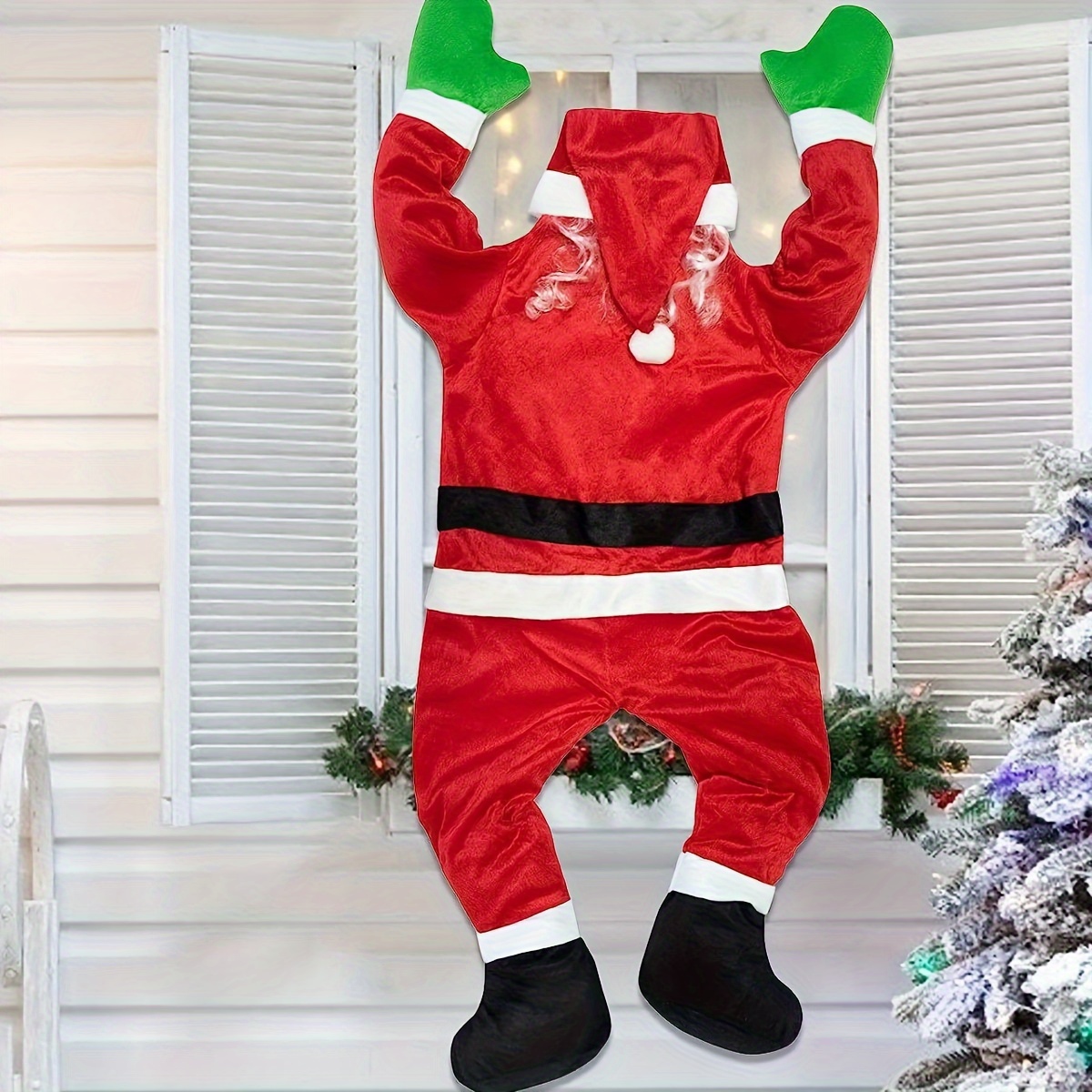 

1pc Christmas Decoration - Traditional Polyester Hanging For & Decor, No Or Required
