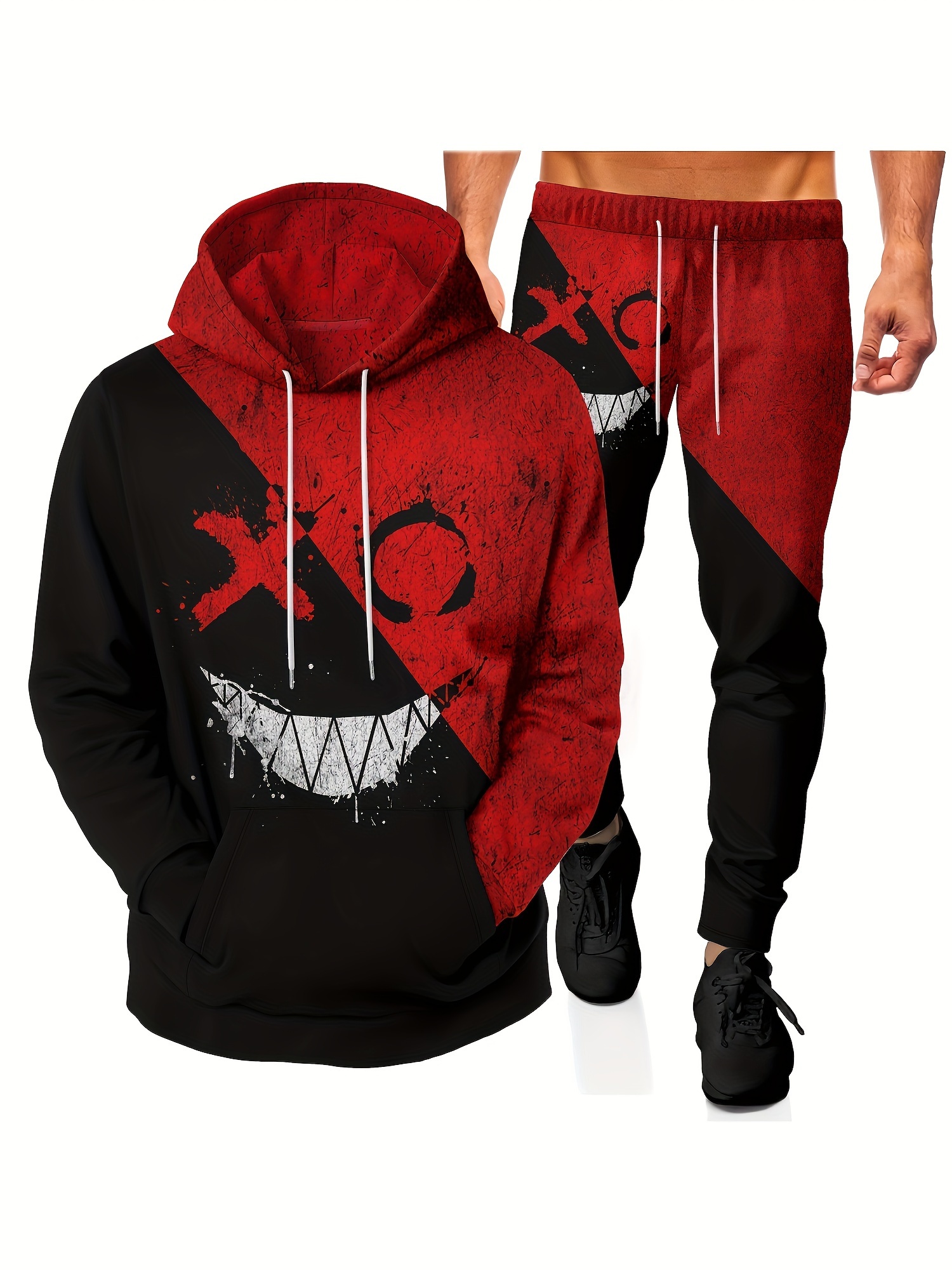 Men 2 Piece Sets Joggers - Temu