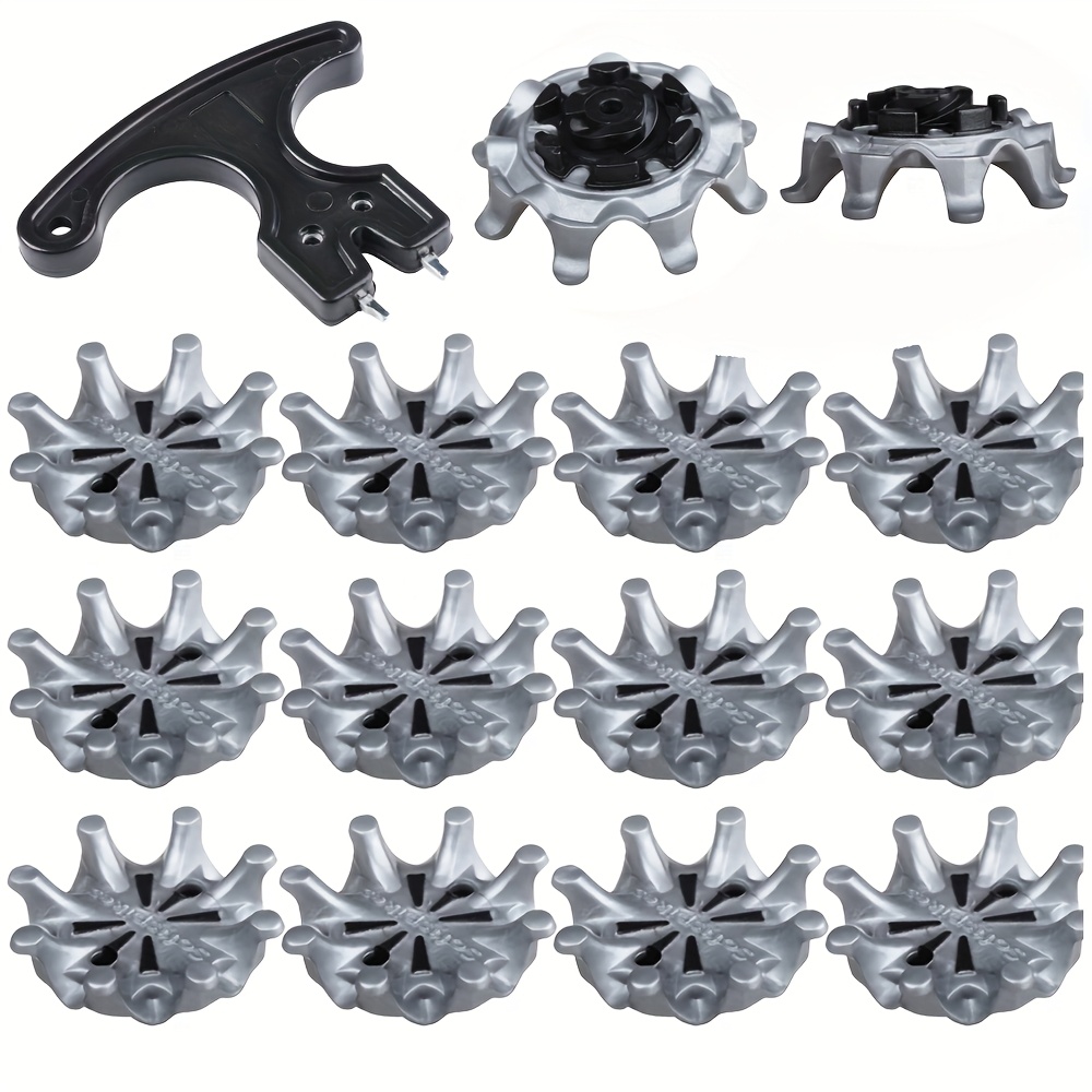 

Kaiersn 14pcs Golf Shoe Spikes With Removal Tool - Tpu, Gray - Halloween, Christmas, Thanksgiving & New Year Gifts