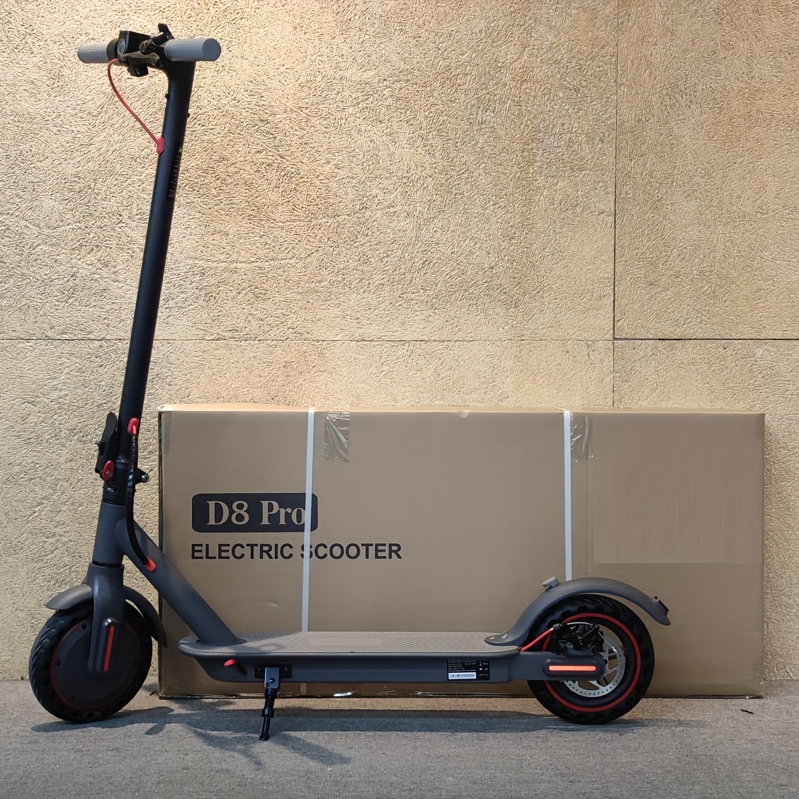 TEMU Electric Scooter: 8.5-inch Honeycomb Solid Tire, 350w Motor, 16-22 Km Ultra-long , Three-speed Control, Portable Foldable Commuter Scooter With
