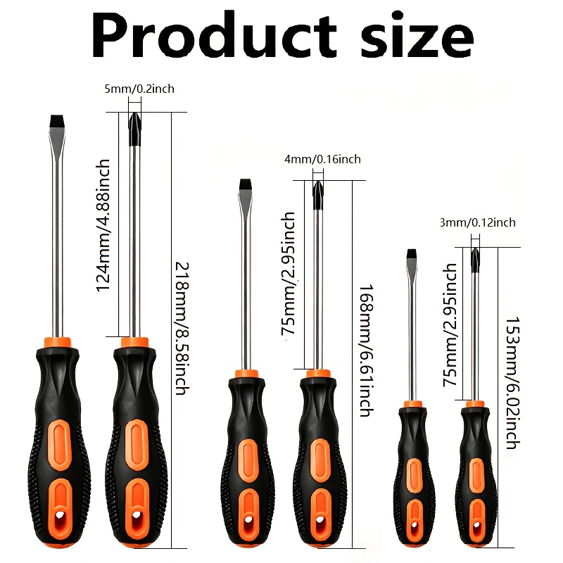 TEMU 2/6pcs Professional Magnetic Precision Screwdriver Set With Anti-slip Handle And Magnetic Fixation, Compact Tool Kit Suitable For Electronics