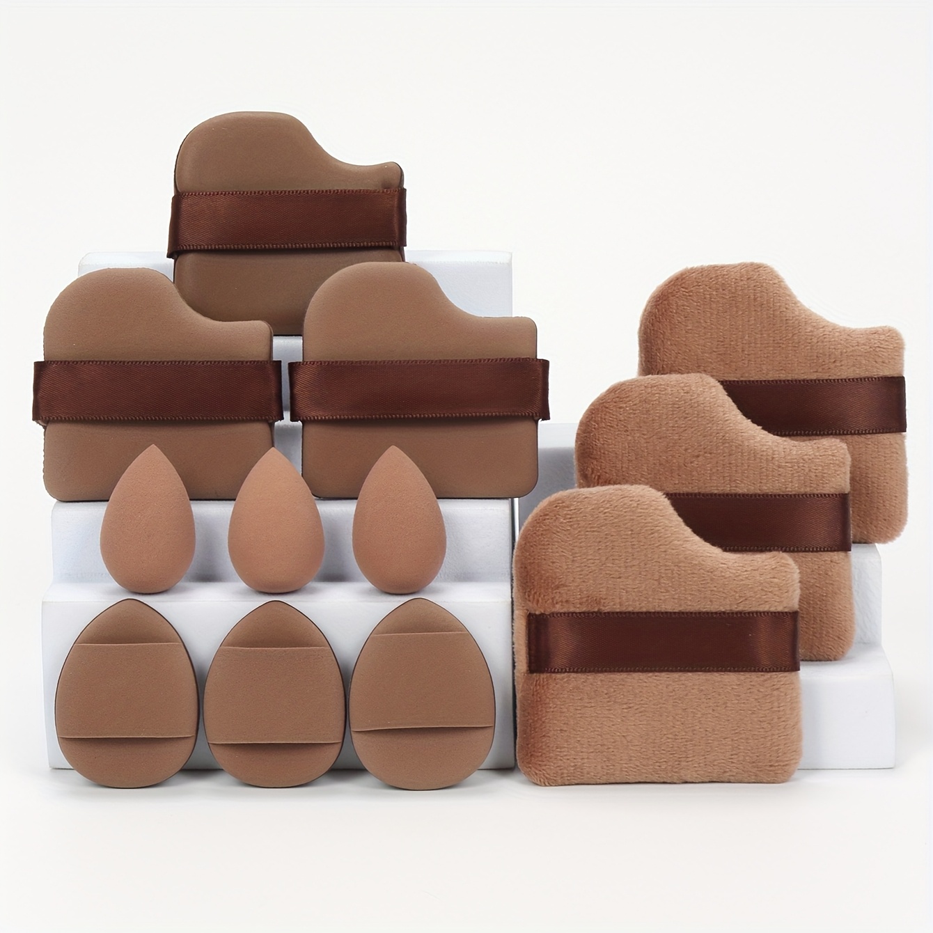 12pcs Multi-Colored Makeup Sponge Set for Blending