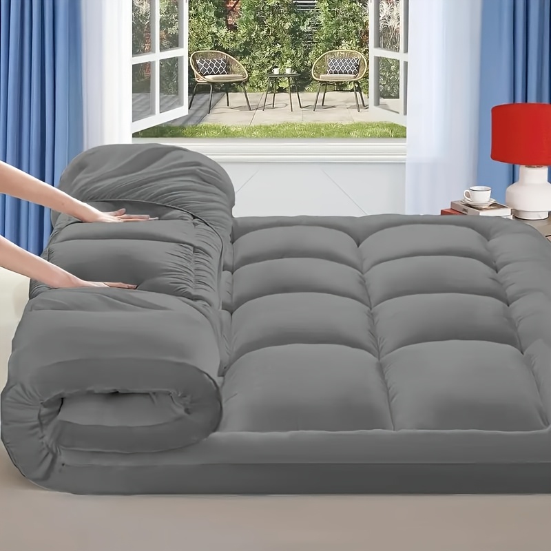 TEMU 1500gsm Mattress Topper Bed Mattress Protector For Single/double/queen/king/kingsize Beds