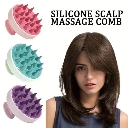 scalp massager hair washing massage brush deep cleaning hairbrush s tool random