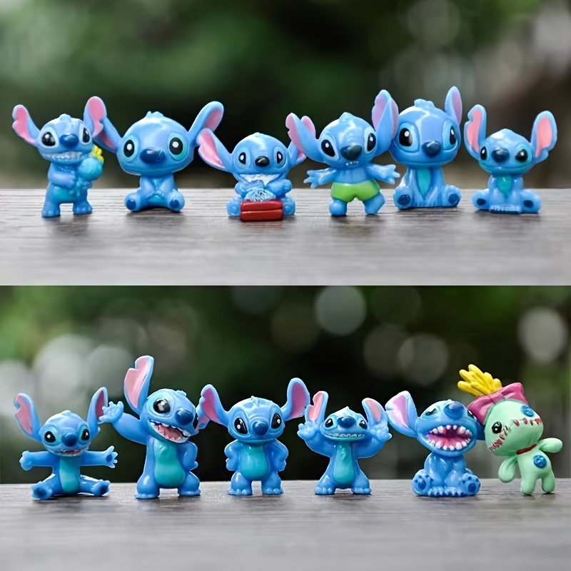 

12pcs Collectible Mini Stitch Figure Toy Set - Vivid Anime Action Dolls For Home Decor, Party Favors & Christmas Gifts - Detailed, Interactive Fun For Fans Of All Ages Christmas, Gift