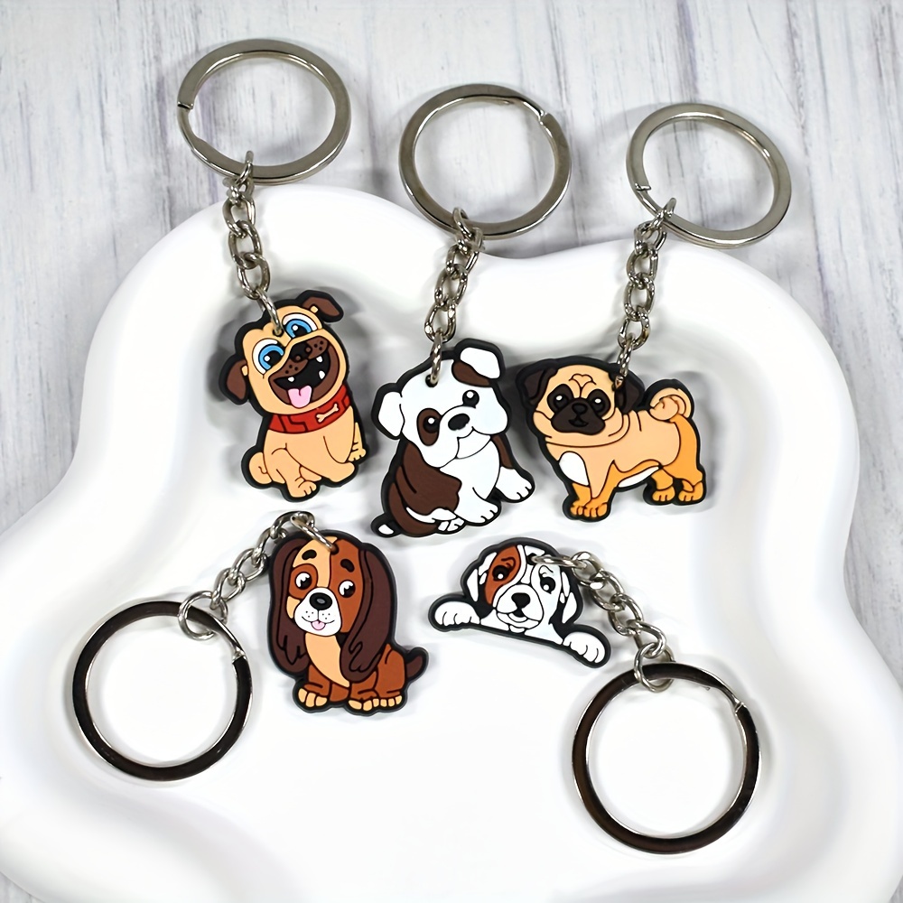 5pcs pvc dogs keychain dachshund keychain labrador key chain Temu