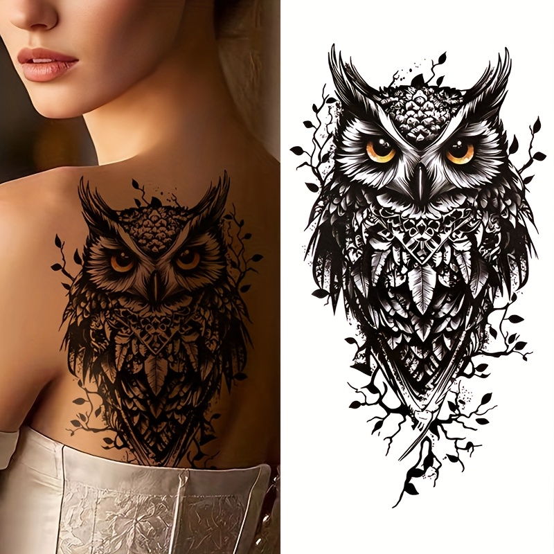 owl tattoo sold on Temu United States
