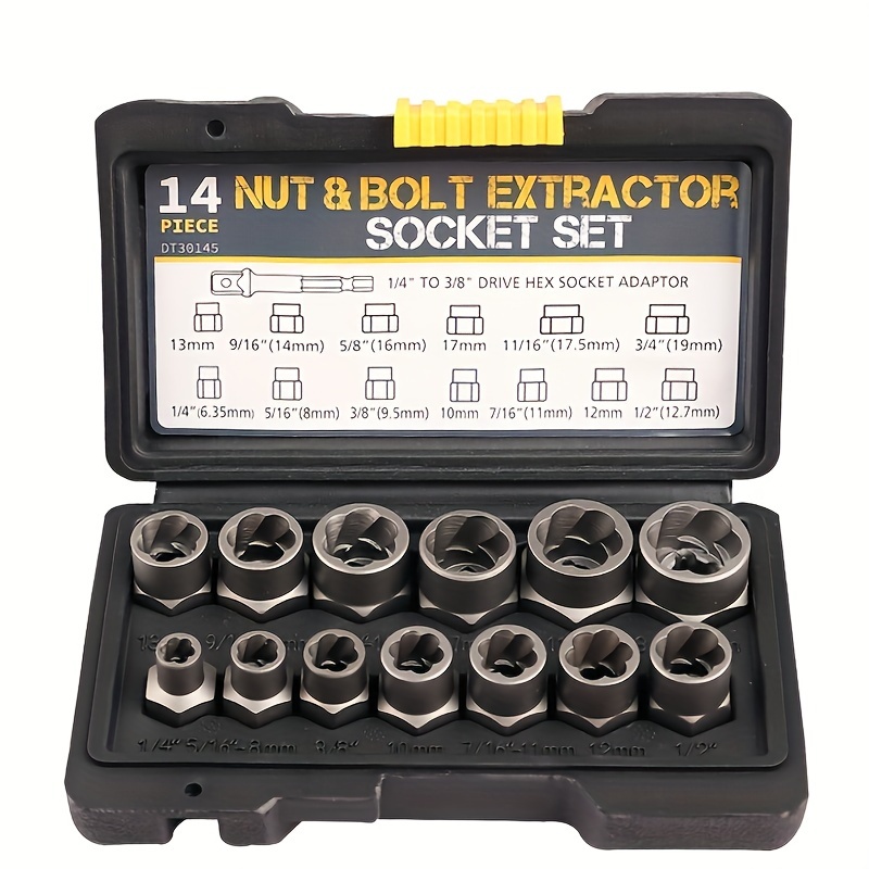 14pcs Extracteur De Vis Et Écrous Antivol Kit D'outils Pour - Temu Canada