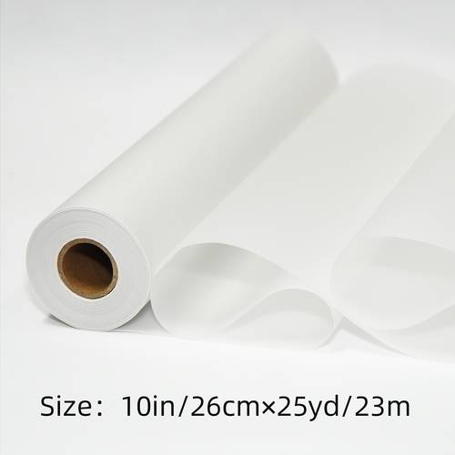 1 roll of 23 meters 25 yards white 80 tracing paper roll 32lb 50gms paper roll suitable for painting sketching practice design pattern making and other purposes
