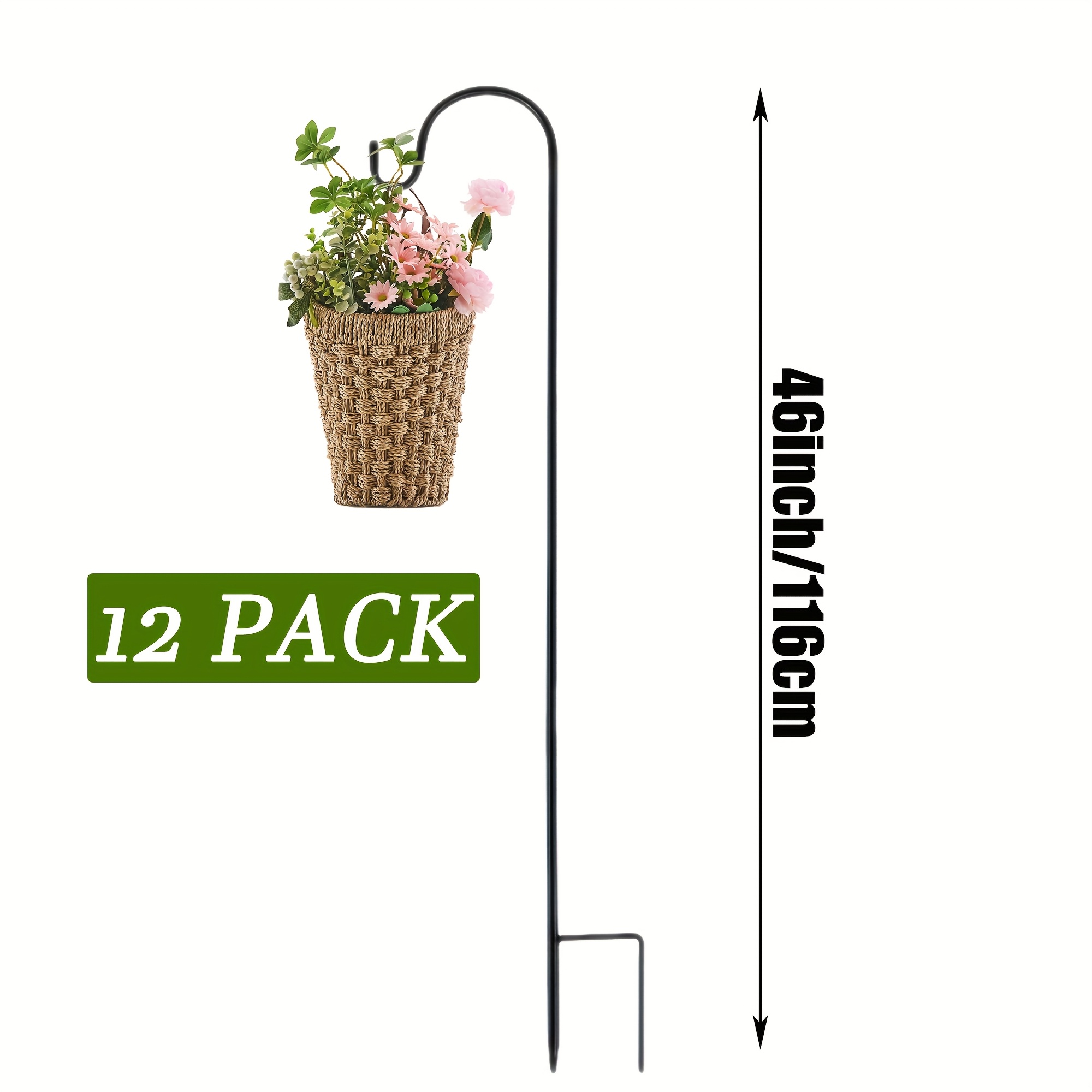 12 pack adjustable shepherds hook outdoor metal rust - Temu Poland