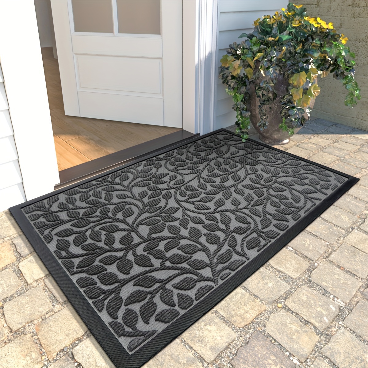 

Dajiang Forest - Heavy-duty Polyester & Rubber Door Mat, 2500g/m², Non-slip, Stain-resistant Entryway Rug With For Indoor/outdoor Use, Dajiang