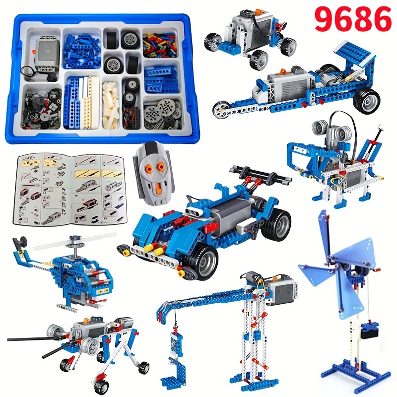 

9686technical Parts Multi Technology Programming Educational School Students Learn Building Blocks Power Set For Kids