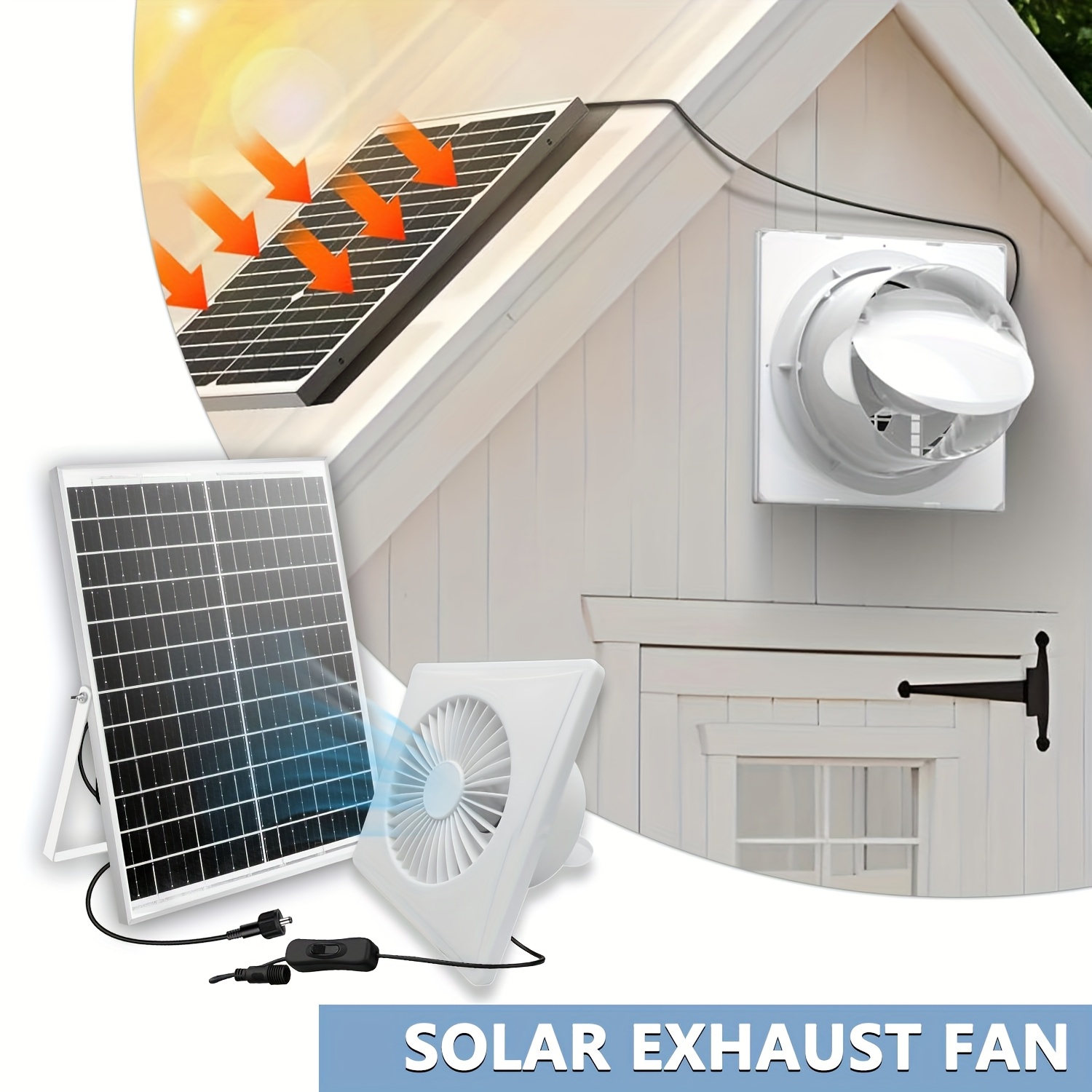 greenhouse solar fan sold on Temu New Zealand