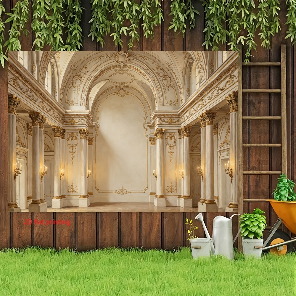 Luxury Arched Hall Vintage Wall Panel Backdrop