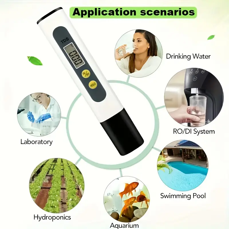 high digital ph meter 0 01ph tester with lcd display for hydroponics home drinking water pools and aquariums battery powered water testers for drinking water Product details 7