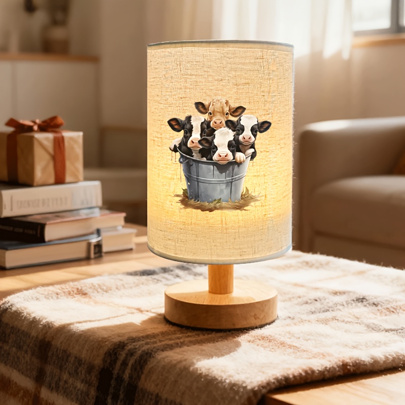 Adorable Cow Design LED Table Lamp