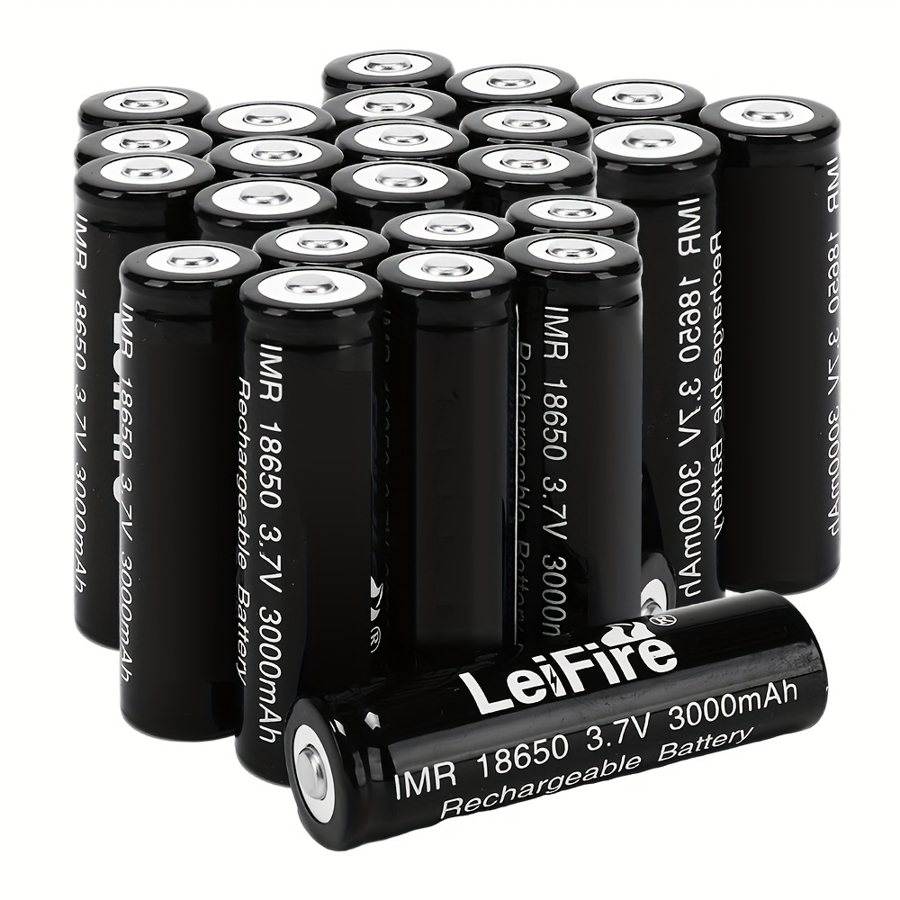 

24pcs Original 3000 Mah Battery 18650 Battery Rechargeable Battery 18650 Lithium Battery 3.6v-4.2v Suitable For Flashlight Battery Electric Fan Radio