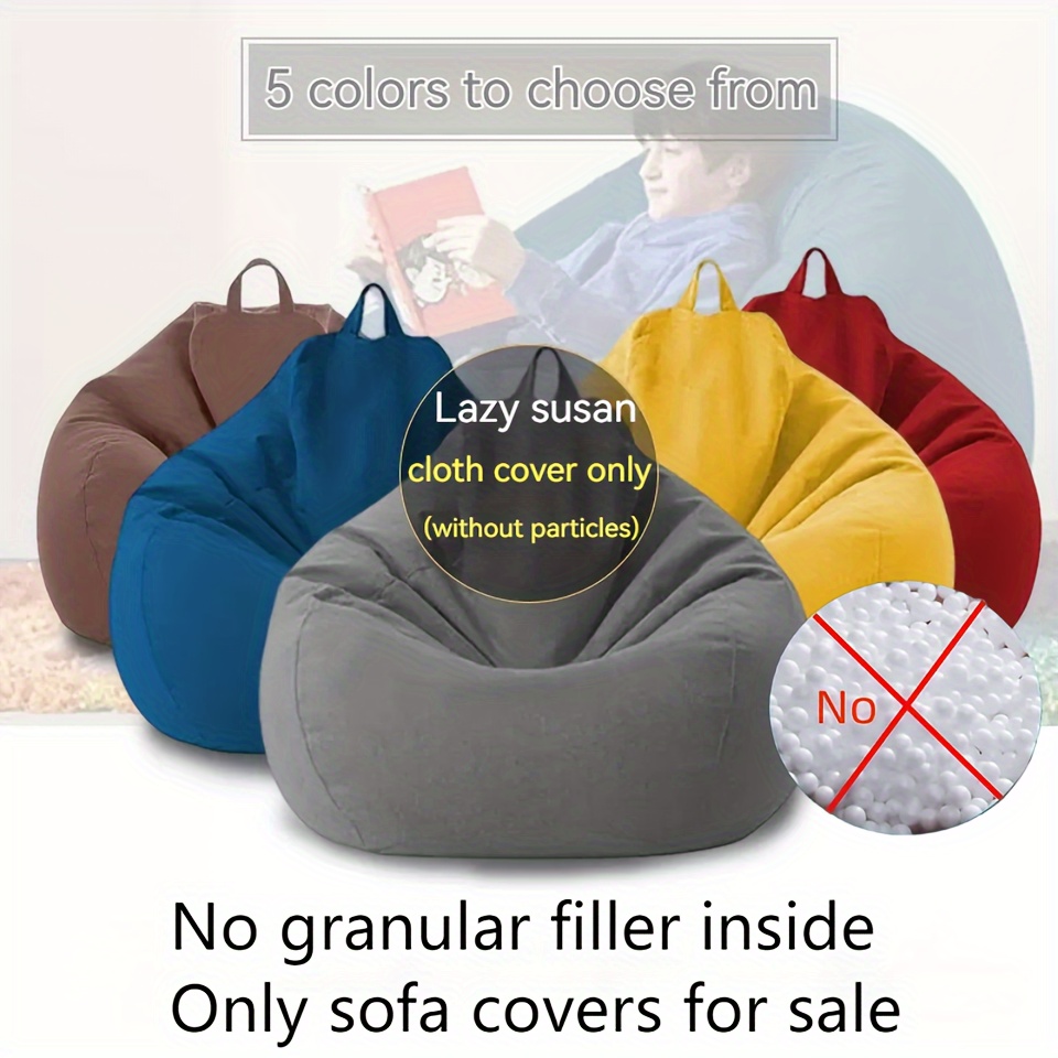 Bean Bag Chair Cover Large Circular Soft Fluffy Cover For - Temu Portugal