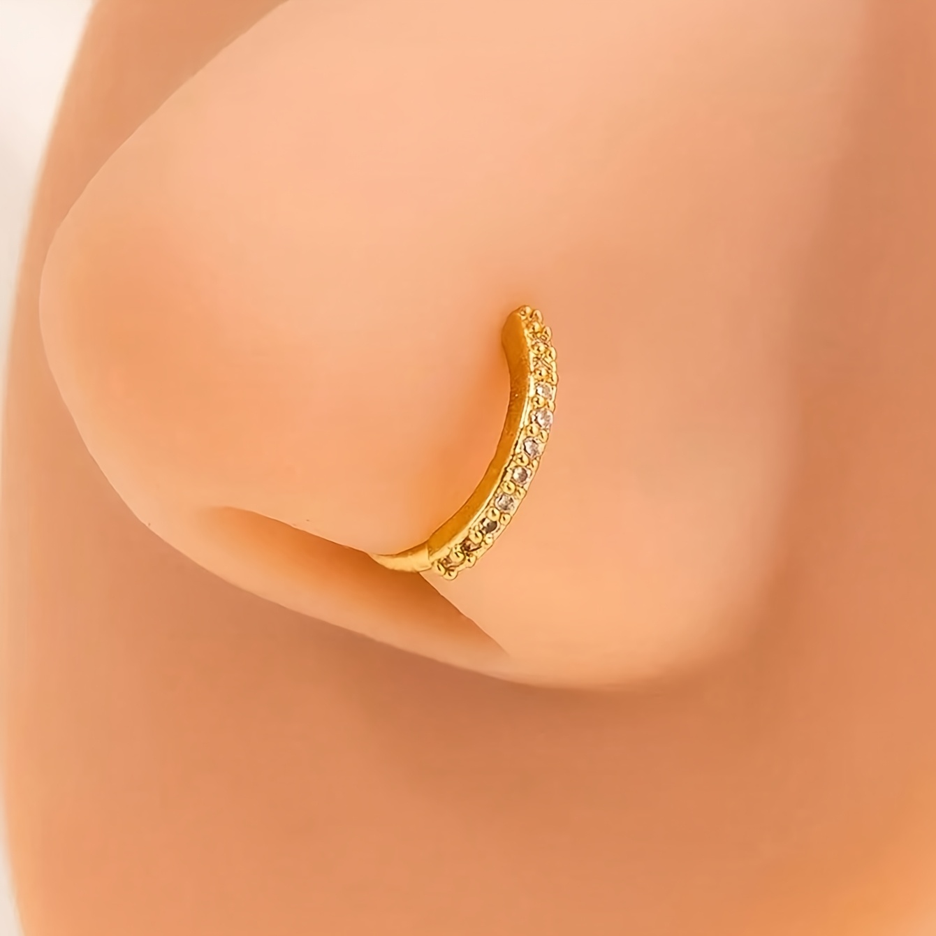 2pcs Women's Fashion Nose Ring, Non-Piercing Design