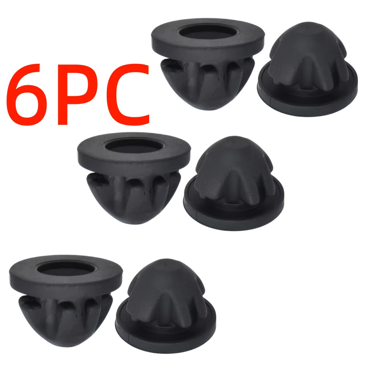TEMU Set da 6 pezzi di guarnizione a gomma per del copri motore, distanziale, ferraglia di 11127614138 per BMW -8 X4 X5 X6 X7 E88 E82 F21 F20 F30 F33