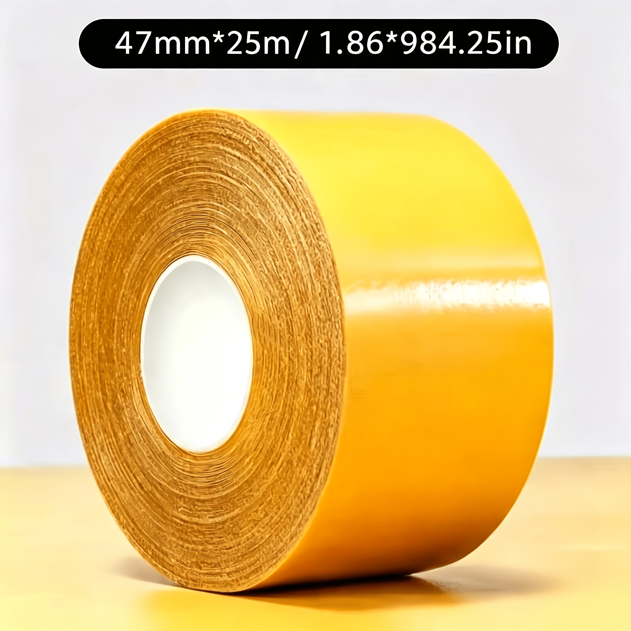 TEMU 1 Roll 984.25 Inch Super Strong Double-sided Tape - Residue-free, High- Plastic Mesh Tape, Suitable For Wood, Metal, Glass, Plastic -