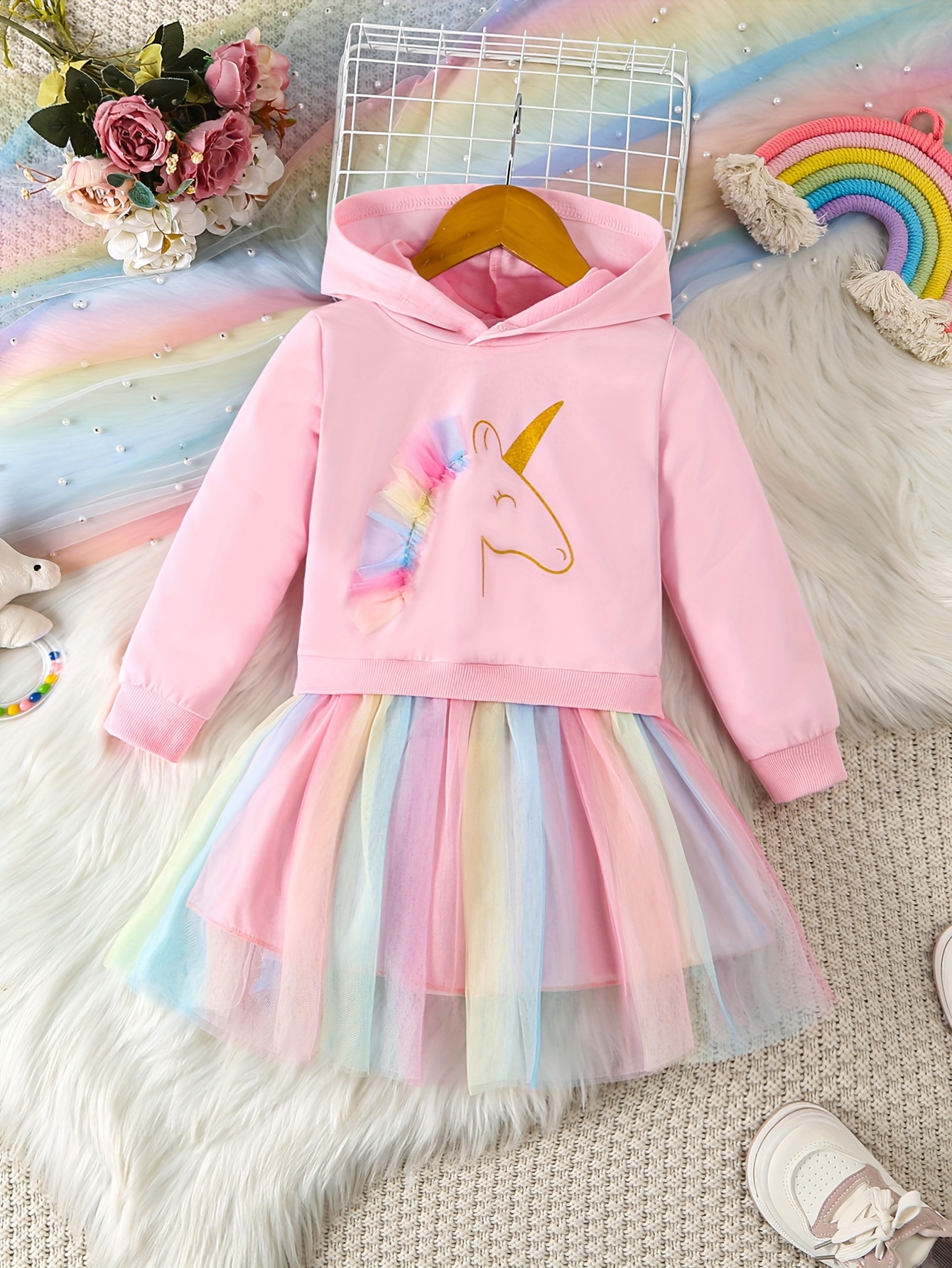 adorable long sleeve hooded princess dress toddler girls - Temu Mauritius