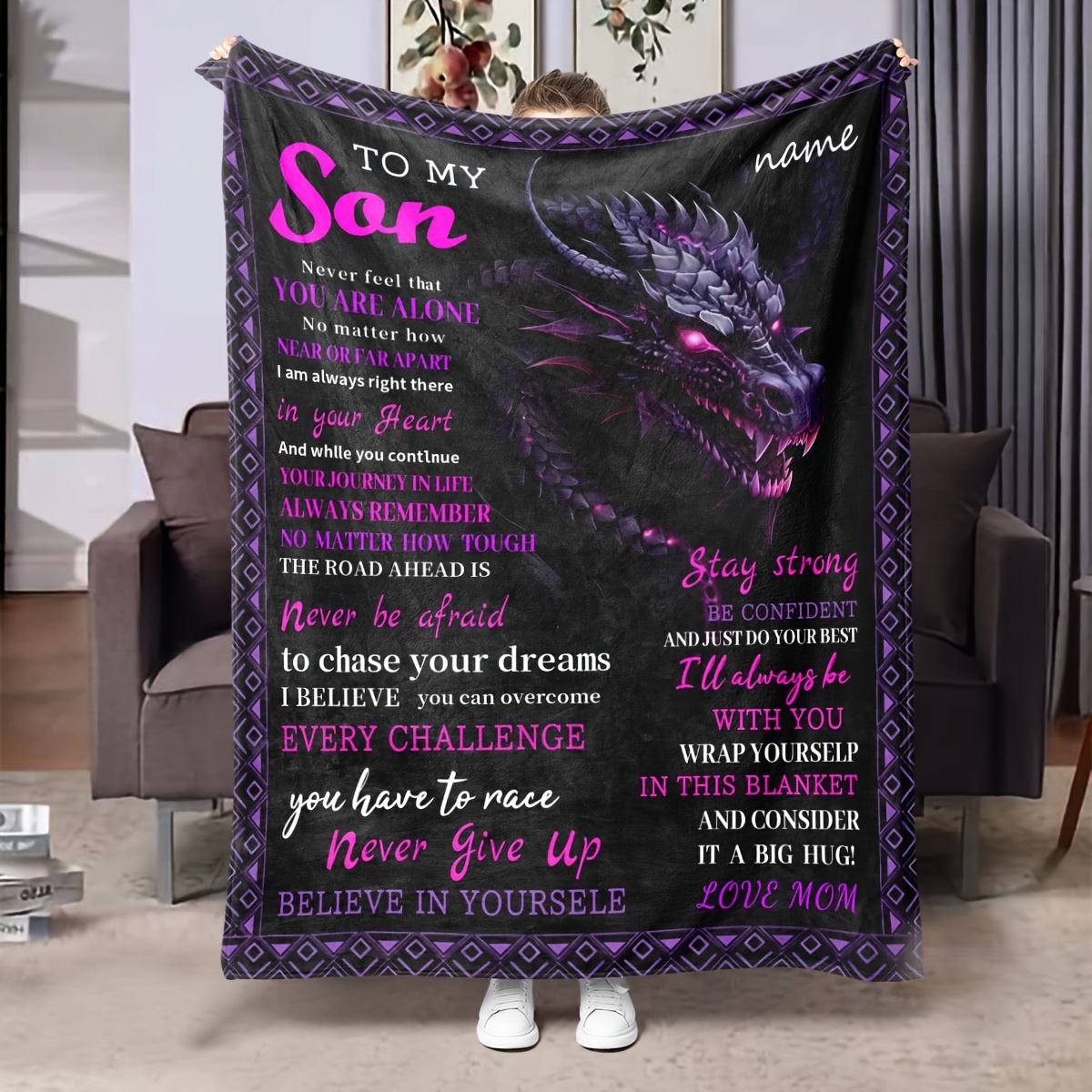 

Blanket - Mom To Son, & For , Bed, &