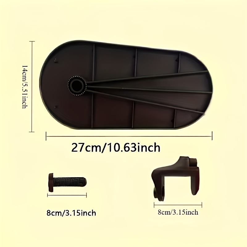 TEMU Lot de 3 rallonges de bureau robustes réglables à 180° avec vis et pinces, support ergonomique pour bras et poignet - Accessoire de bureau