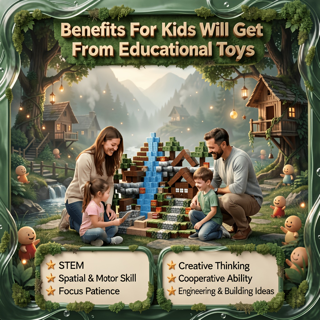 Mixed Blocks Building Toy Set, 2cm Large Particles