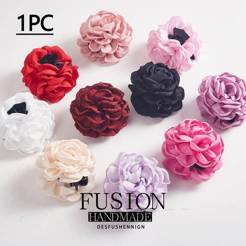 1 touch of 11cm 4 33in handmade rose hair clip with a gentle perfect as a wedding accessory valentines gift or a to