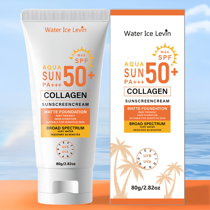50 aloe vera sunscreen for face body   moisturizing lightweight easy to   alcohol free   summer travel sunbathin Product details 1