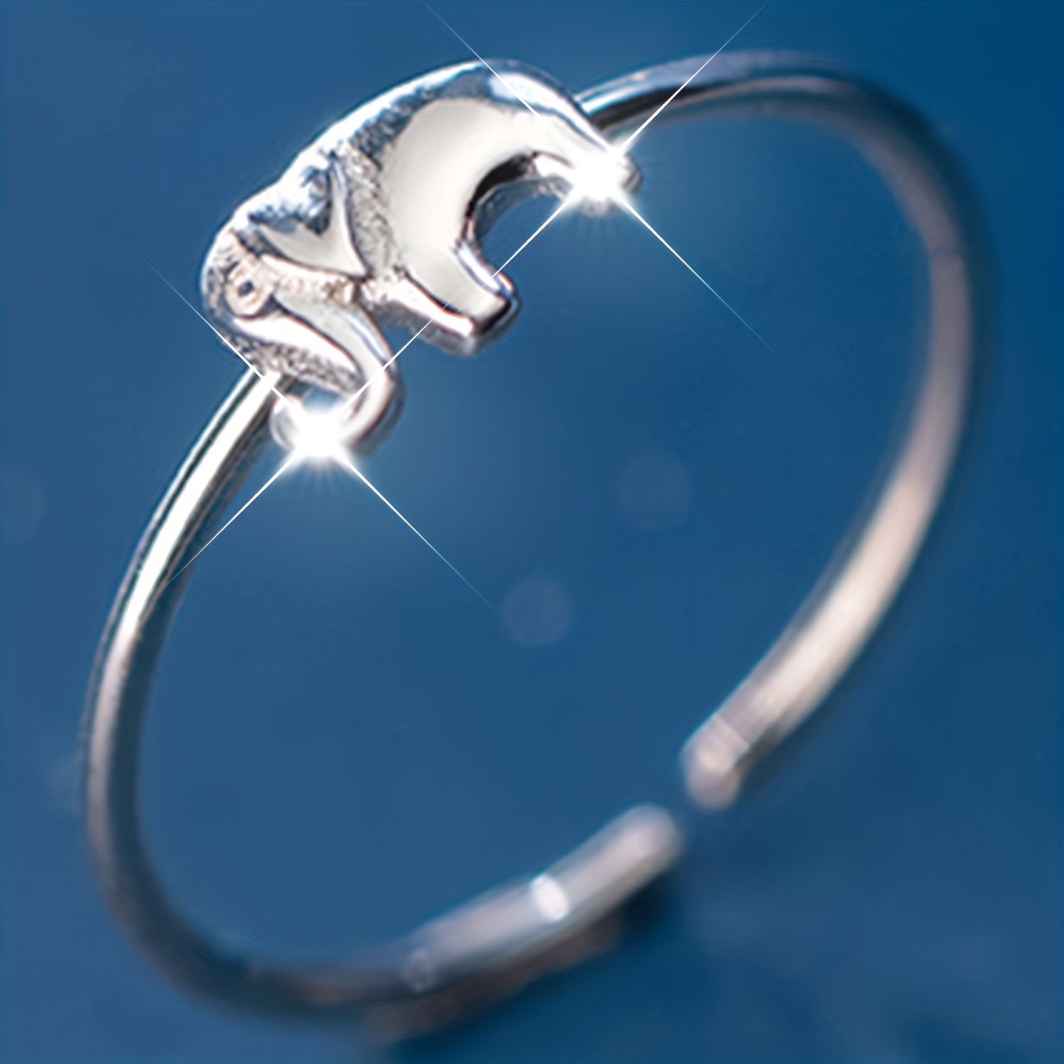 Women's 925 Silver Plated Stylish Adjustable Ring