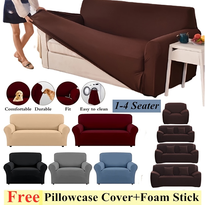 item picture 1 2 3 4 seat l shaped sofa cover protective cover stretchable detachable elastic cover suitable for   sofa protection easy to clean