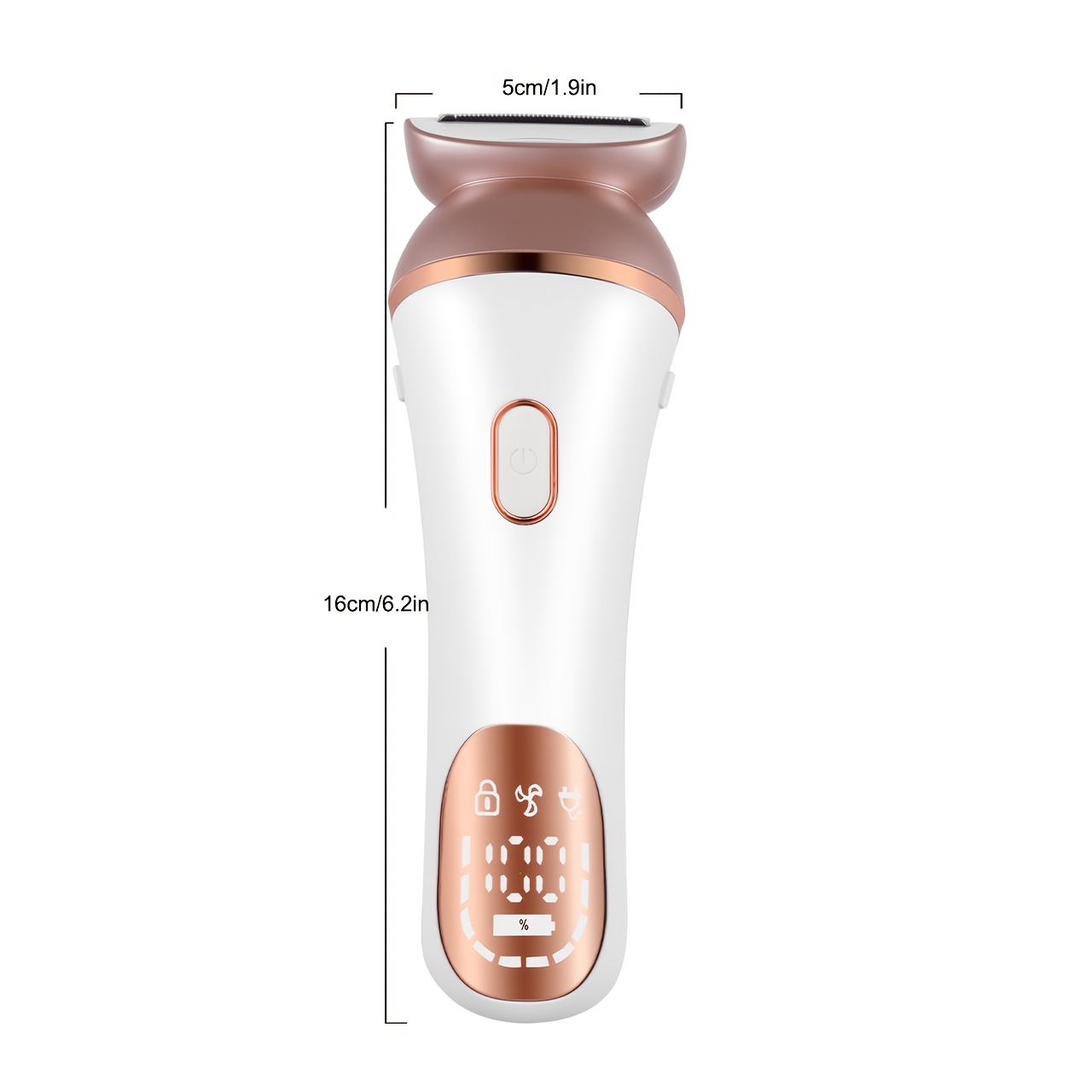 Ženski epilator za lice s tri glave | Punjivi, pametni boja riže ruža, oštrice od nehrđajućeg čelika, USB punjenje, marka HATTEKER, set tri u jedan za podplatice i intimno čišćenje, rođendanski poklon za djevojku, ceremonija za odrasle