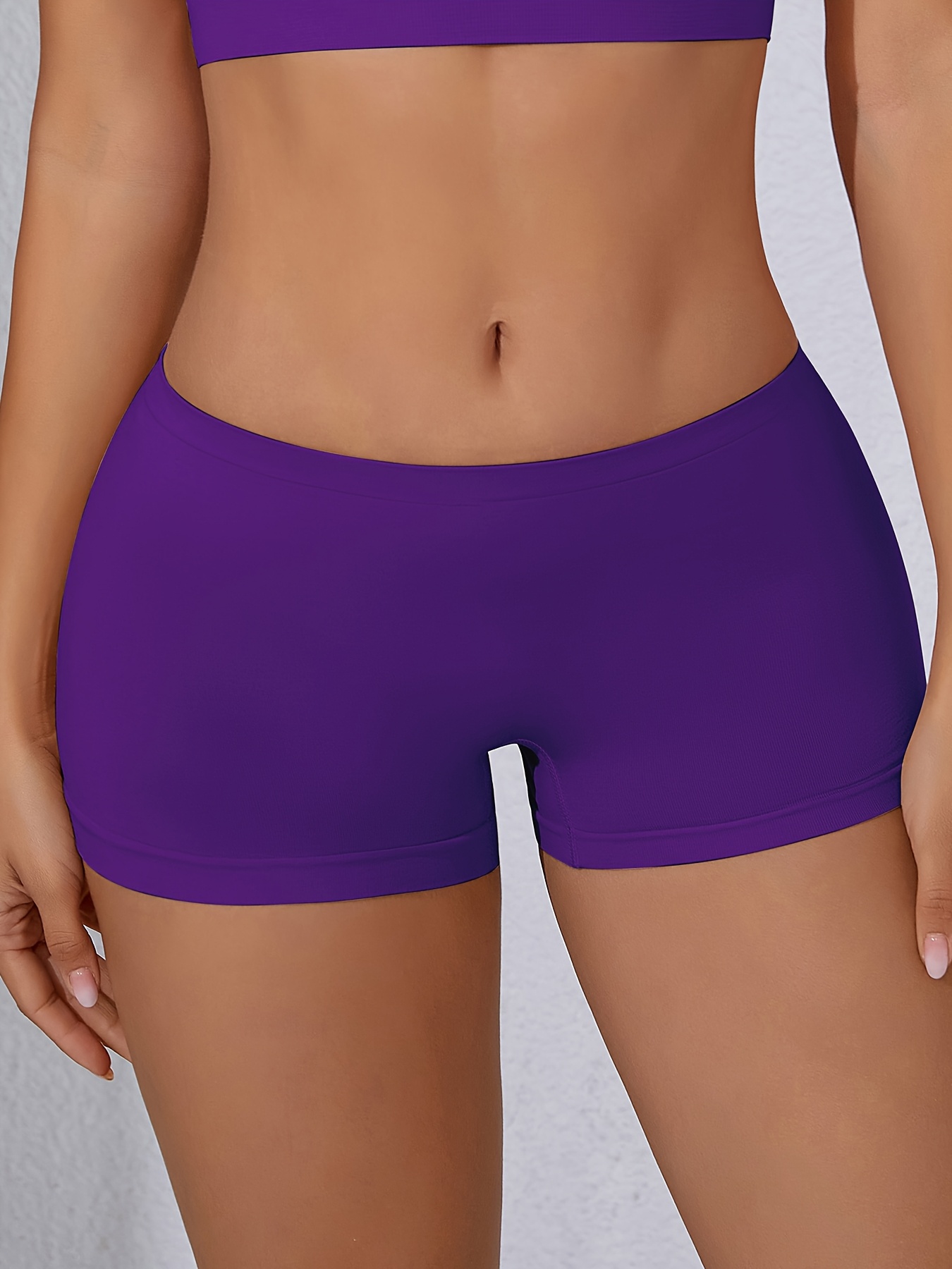 Set of 6 NADIA GO Women'S Seamless Boxer Briefs - Mid-Rise, High Support, No Show Panties, Made from Soft And Breathable Material, Available in 6 Bright Colors, Sizes S-6XL for Daily Comfort And Lifestyles, Featuring a Easy Design, Smooth Feel
