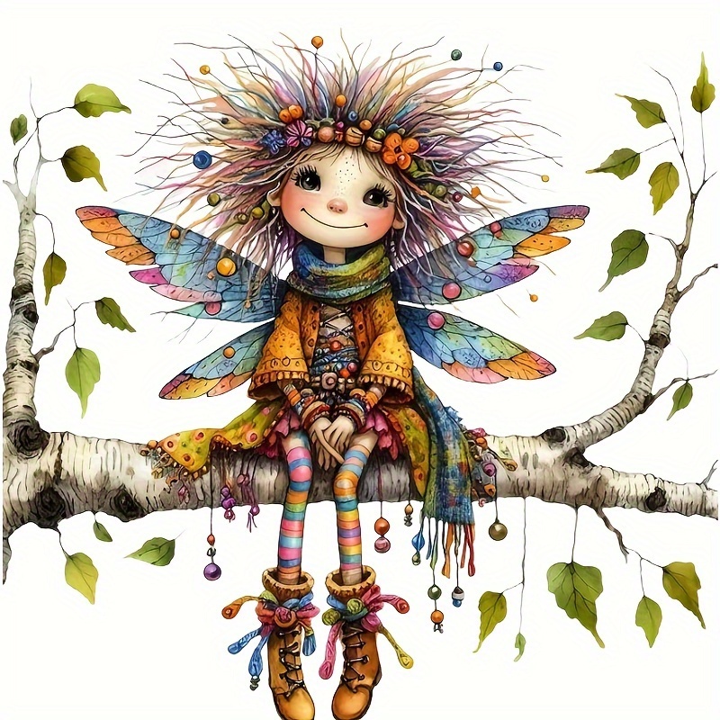 

Dragonfly Fairy Iron-on Patch, Cute Exploding , Small Size, Diy Heat Transfer Sticker For T-shirts, Jackets, Pillowcases, Canvas Bags, Plastic Material, Hll084