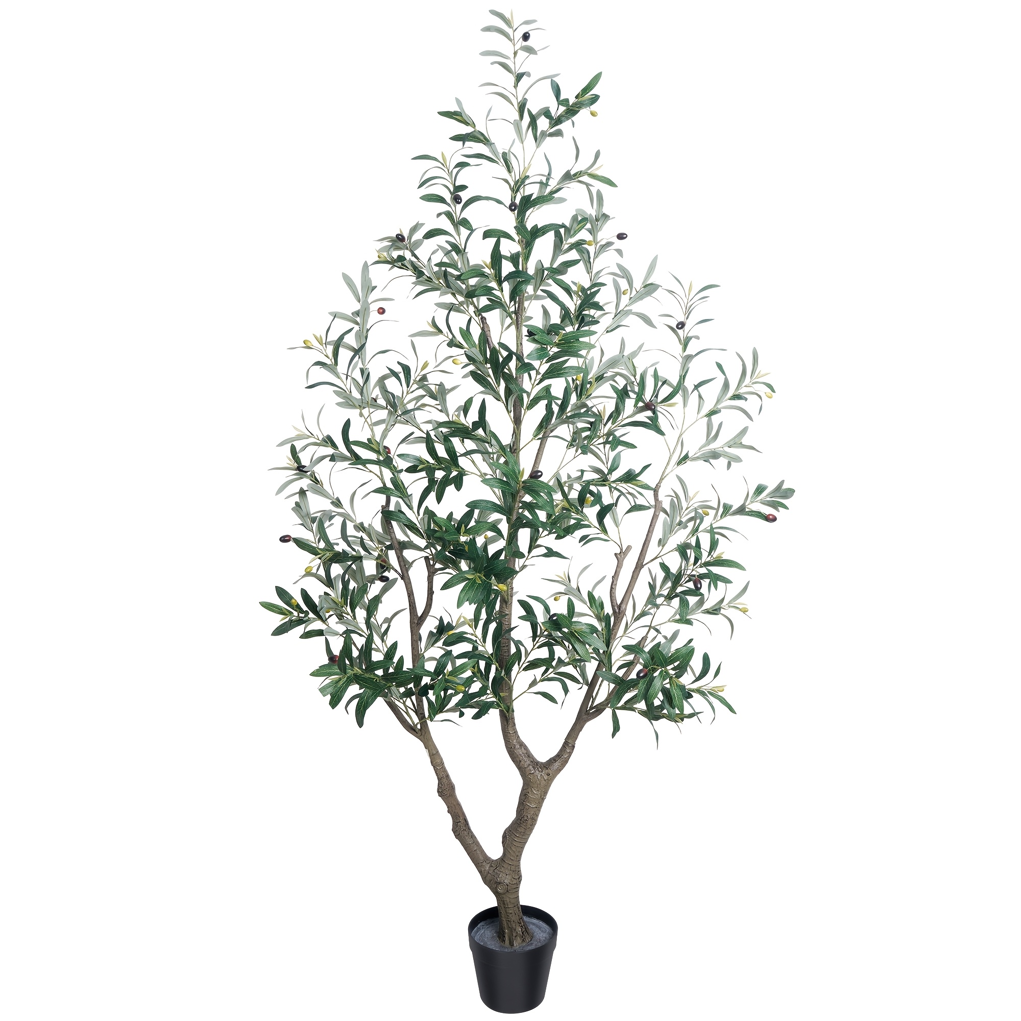 TEMU Olmo Artificial - Árbol de en de 160/190/215 Cm de con y Hojas de Realistas | Vegetación Falsa Grande para Interior y Exterior para Hogar,