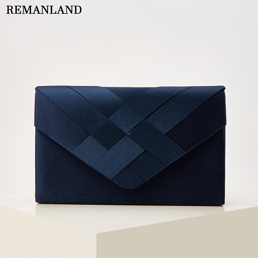 E-shop Eine anspruchsvolle gestreifte Abendtasche, eine elegante Clutch, eine stilvolle und bezaubernde quadratische Party-Umschlagtasche, zum Tragen