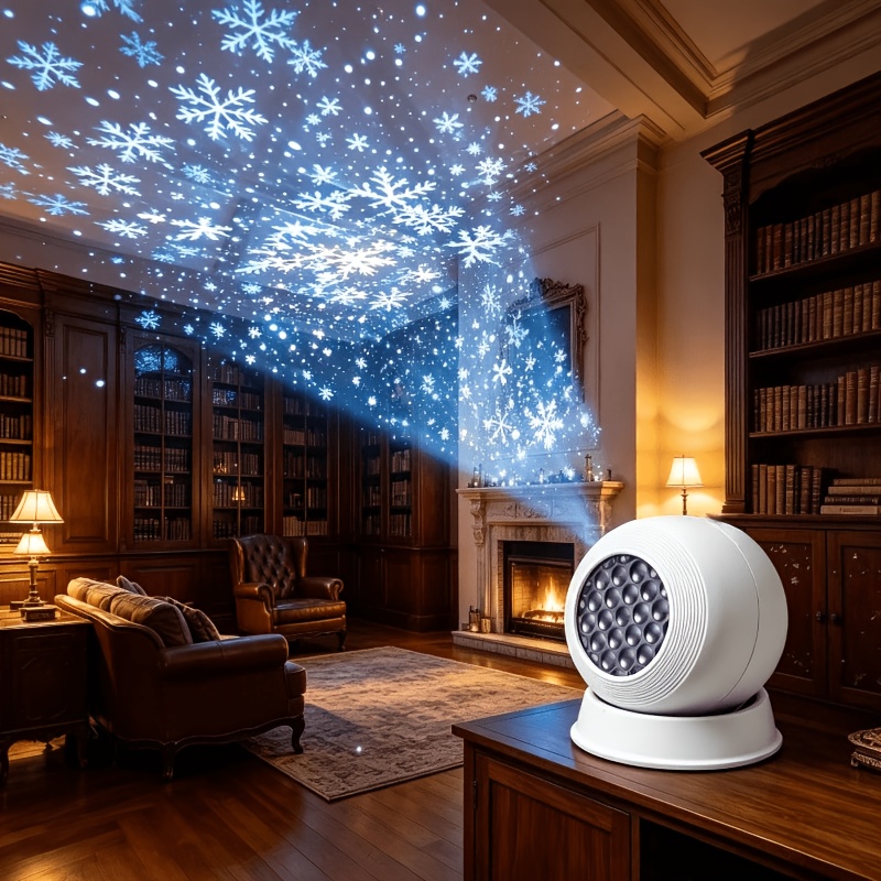 TEMU Usb- Projector Lamp With 360° Rotating Beam & Soft Non-glare Lighting Suitable For Bedroom, Game Room, Stage Lighting, Modern Tabletop Night
