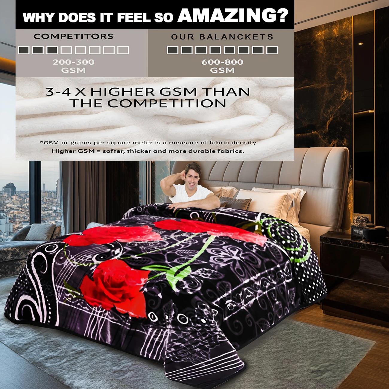 french style premium mink fur blanket 2 ply ultra friendly plush sherpa material for bed sofa rv gift packaging that can storage birthday gift gift for friends wedding gift spring gift details 4
