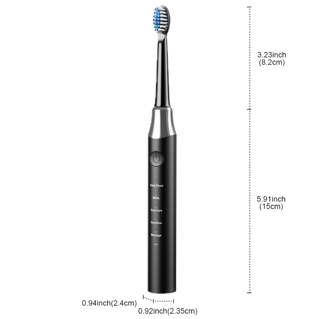 Smart Electric Toothbrush with 5 Modes, USB Rechargeable