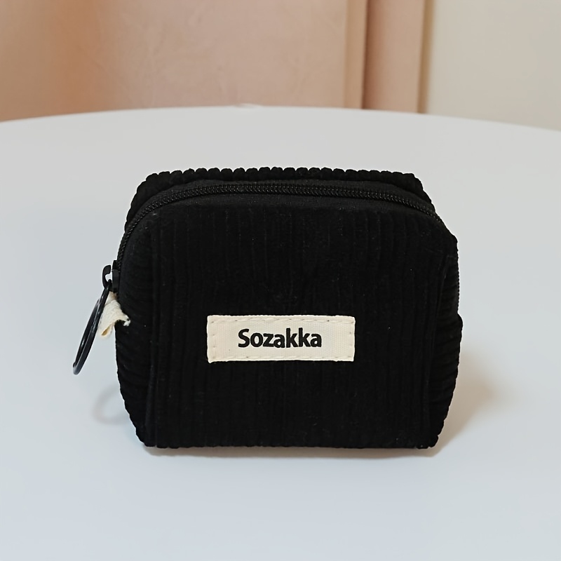 TEMU Mini Cute Zipper Pouch - Stylish And Lightweight Coin Purse, Convenient Earphone Organizer, Compact And Durable Bag - Colorful Design For