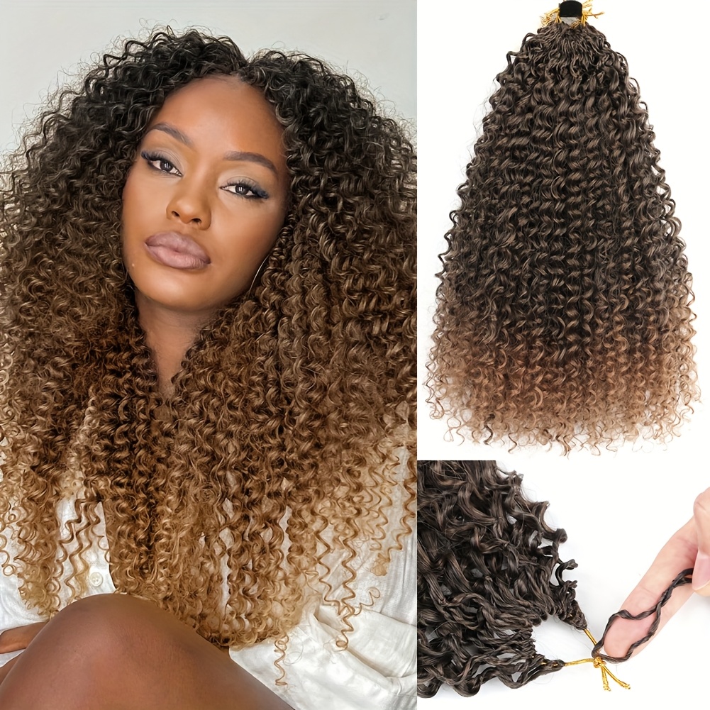 TEMU 3 Packs 12 Inch Afro Braiding Hair Extensions Synthetic Mini Gogo Curl Crochet Hair Soft Bouncy Afro Curls Crochet Braids For Women